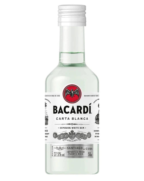 Mignon Rum Bacardi Carta Blanca – cl.5 x 10 bottiglie – Rotundo e