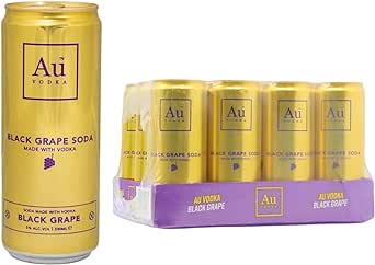 AU VODKA SODA BLACK GRAPE (12X330MLS)
