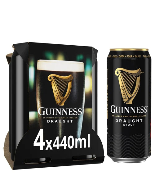 GUINNESS DRAUGHT BEER CAN MULTIPACK, 4 X 440 ML