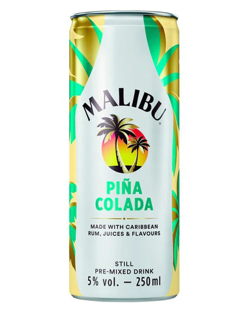 MALIBU PINA COLADA PRE-MIXED CAN, 250 ML