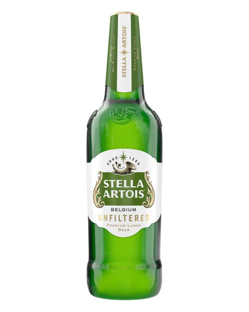 STELLA ARTOIS PREMIUM UNFILTERED LAGER BEER, 660 ML